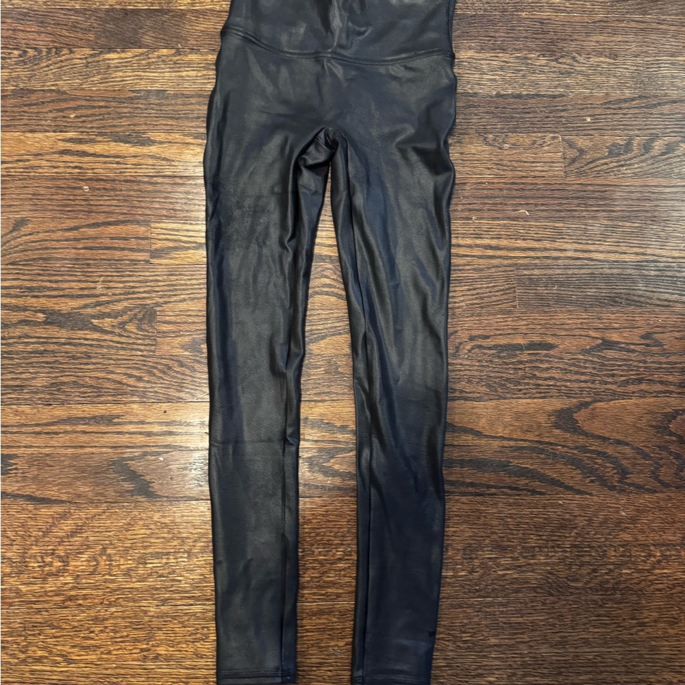 Black Faux Leather Leggings